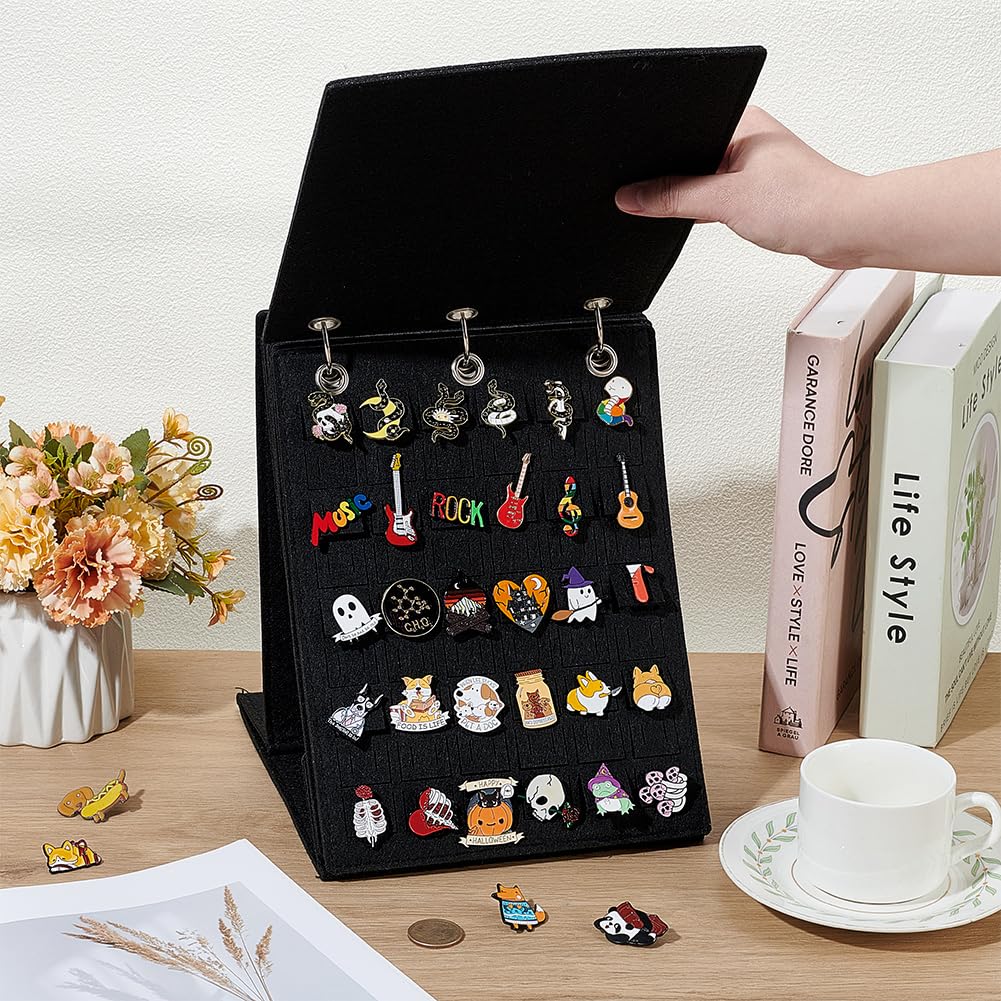 Amazon | BENECREAT ピンバッジ 収納ファイル 大容量 5ページ